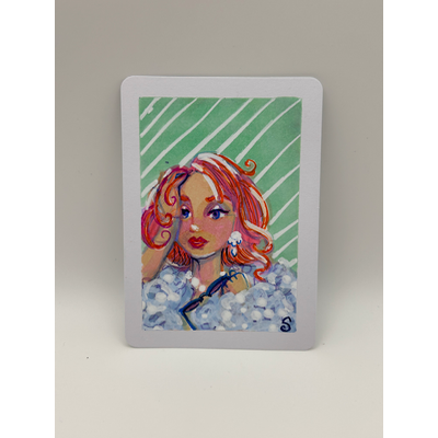 🌶️🫶🏻Cute redheads 🌶️ aceo art card thumbnail 2