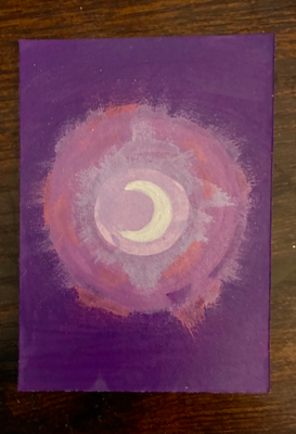 Purple Twilight aceo art card thumbnail 2