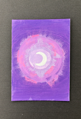 Purple Twilight aceo art card thumbnail 1