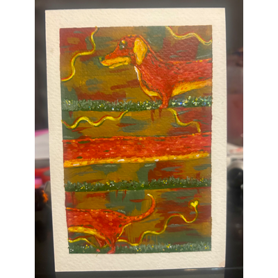 Weenie aceo art card thumbnail 1