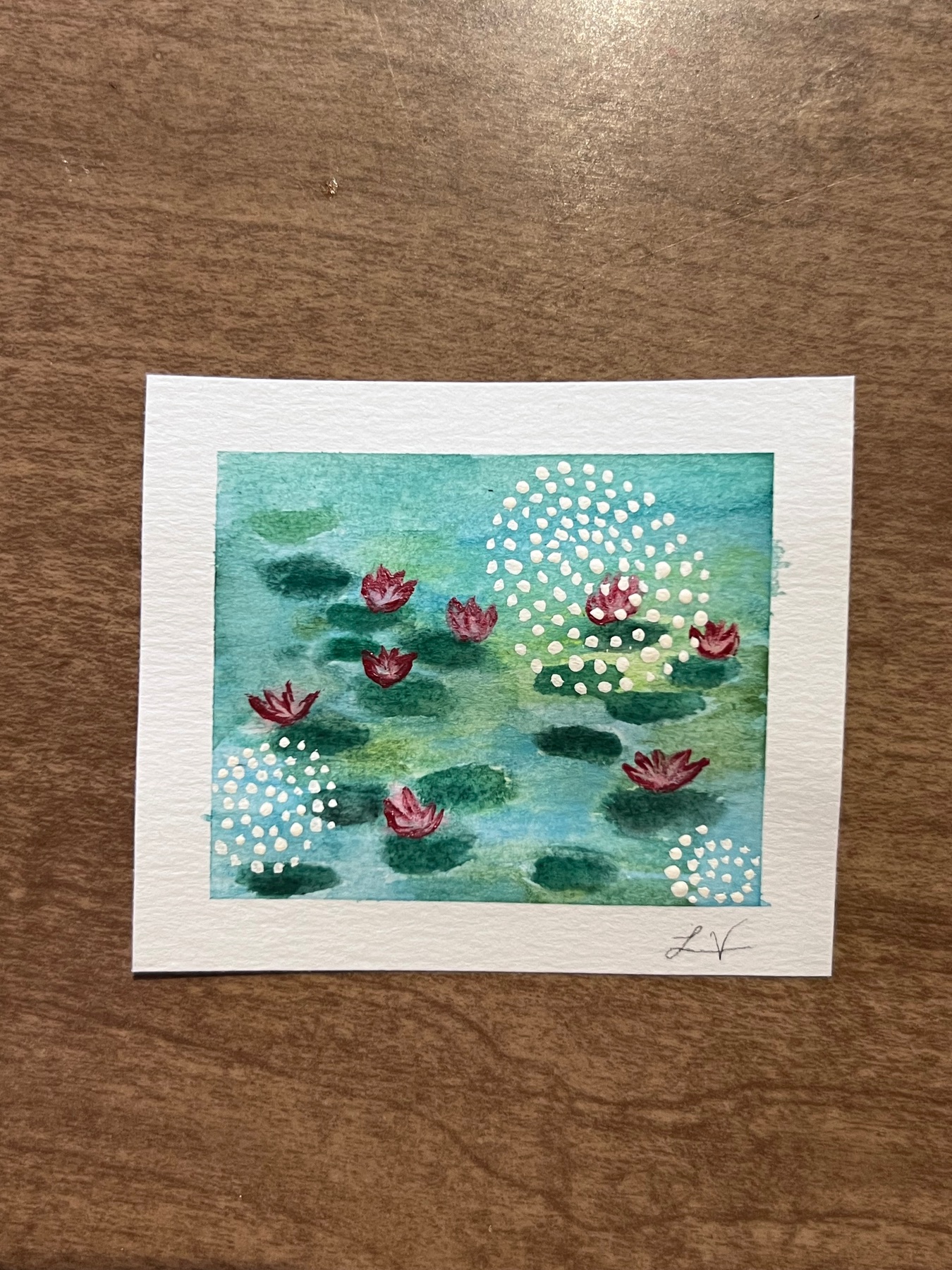 Hidden Lilies aceo art card