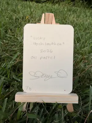 Lucky Clover (holographic) aceo art card thumbnail 2