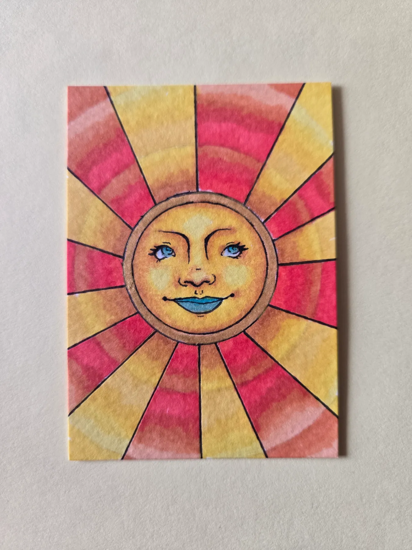 Bold glow aceo art card