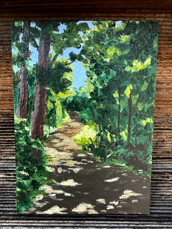 Afternoon Walk aceo art card