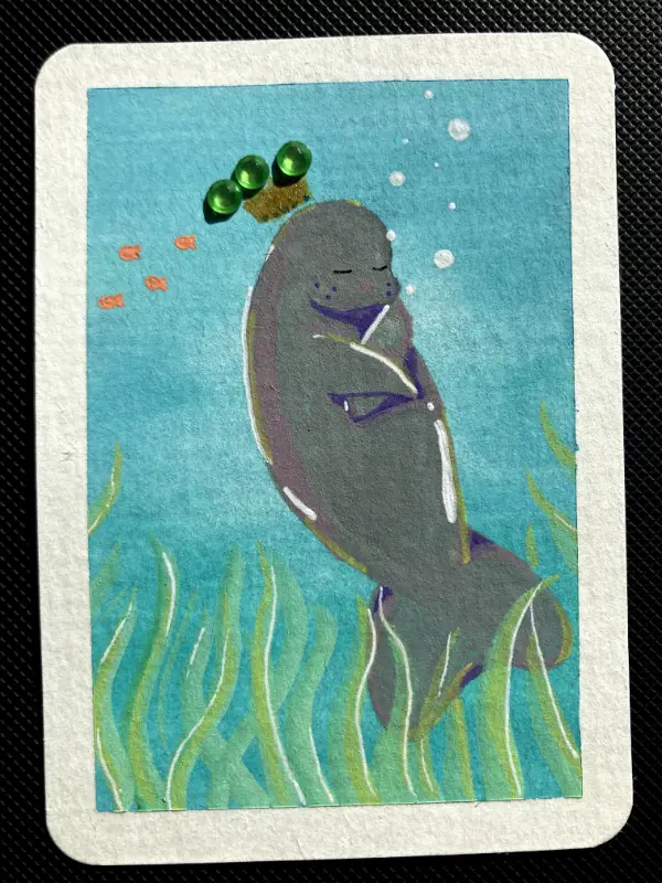 The River King aceo art card