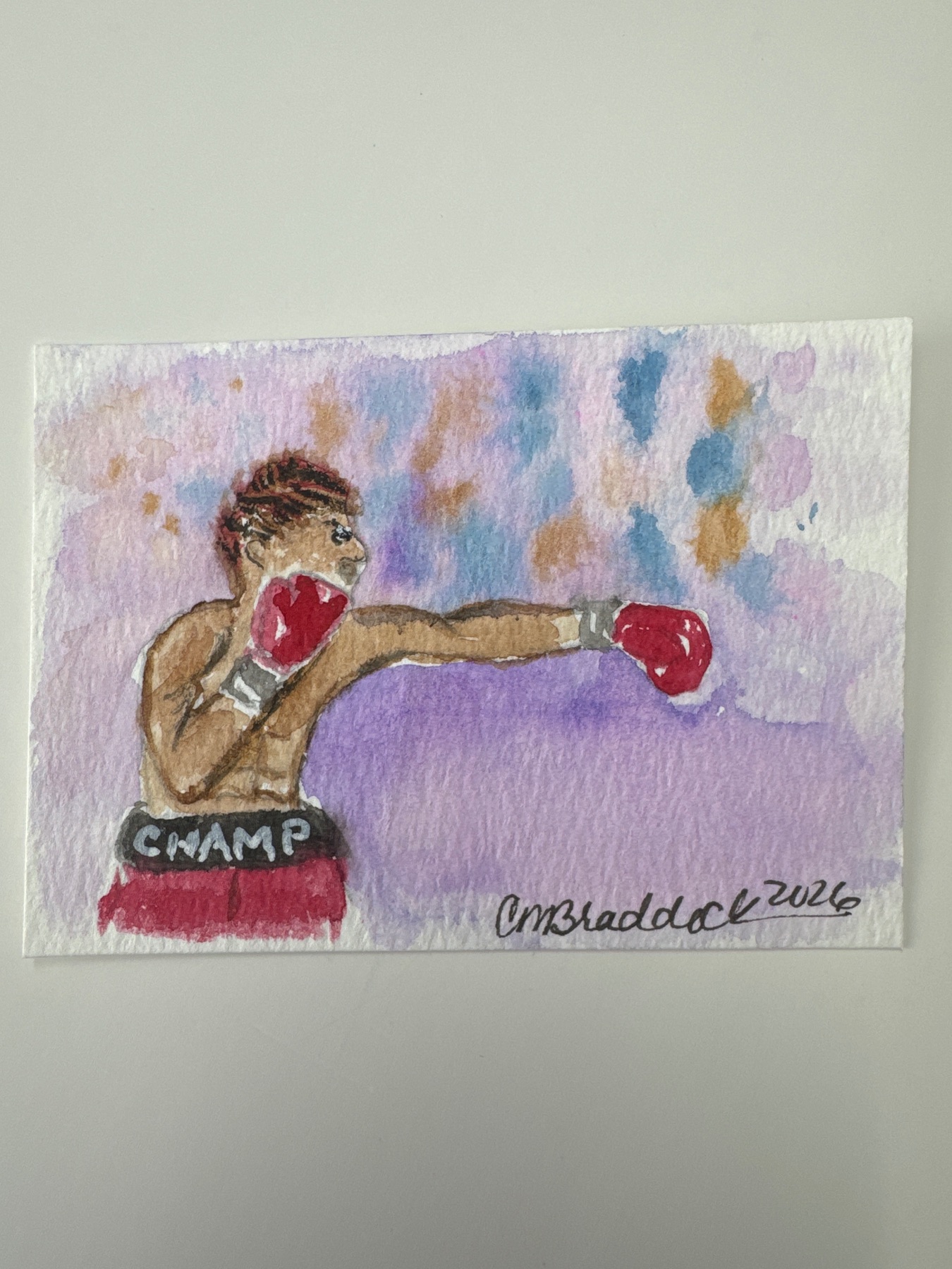 Champ aceo art card