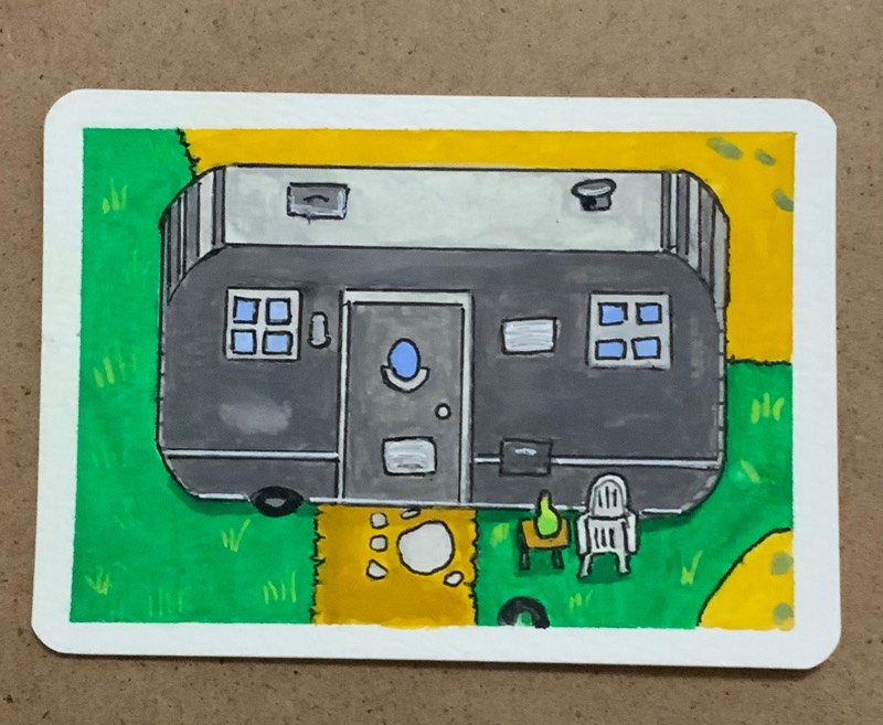 Stardew Valley Pam’s Trailer aceo art card