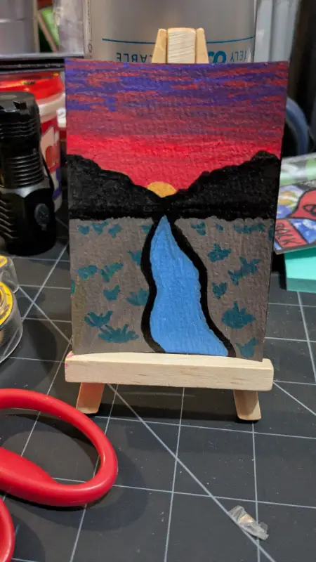 Into the sunset aceo art card