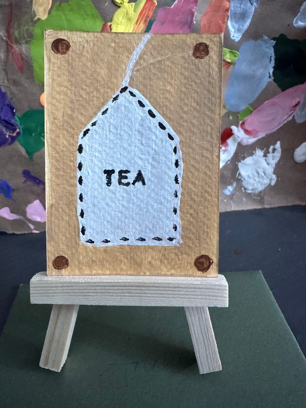 Tea Bag aceo art card