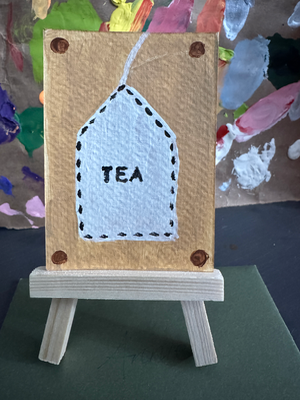 Tea Bag aceo art card thumbnail 1