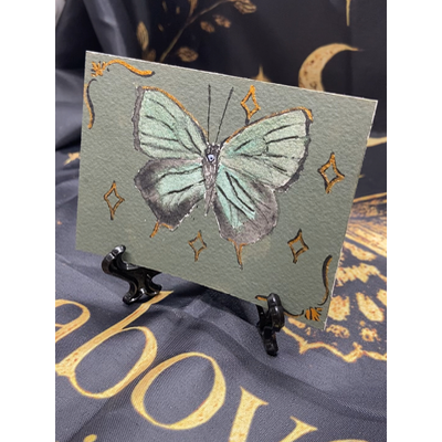Whimsy Arhopala eumolphus aceo art card thumbnail 1