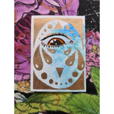 Tears in Gold #4 aceo art card thumbnail 1