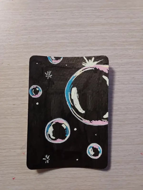 Bubbly aceo art card