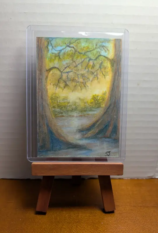 Suwannee River Gold aceo art card