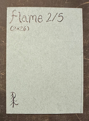 Flame 2/5 aceo art card thumbnail 2