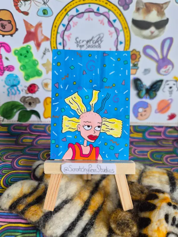"I'm Just a Girl" Fan Art, Rugrats aceo art card