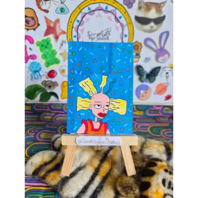 "I'm Just a Girl" Fan Art, Rugrats aceo art card thumbnail 1