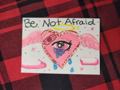 Biblically Accurate Heart aceo art card thumbnail 1