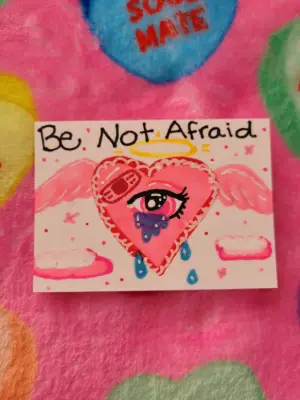 Biblically Accurate Heart aceo art card thumbnail 2