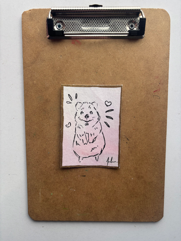 “Quokka” Animal aceo art card