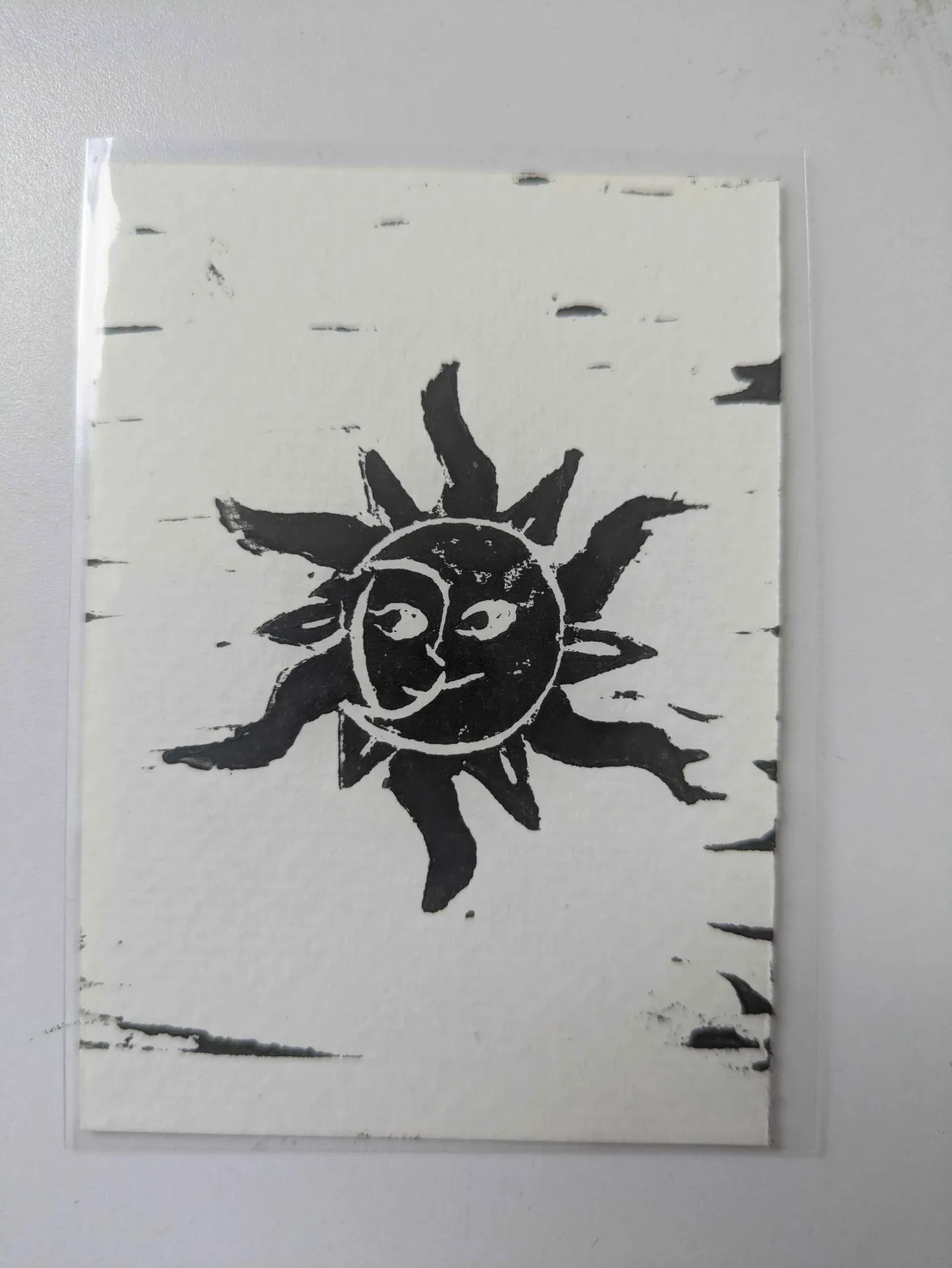 Sun & Moon 2/8 aceo art card