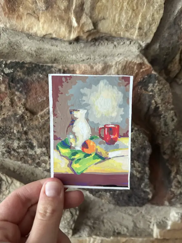 Vase Still Life aceo art card