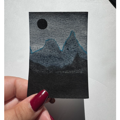 Midnight Sun aceo art card thumbnail 1