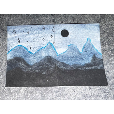 Midnight Sun aceo art card thumbnail 2