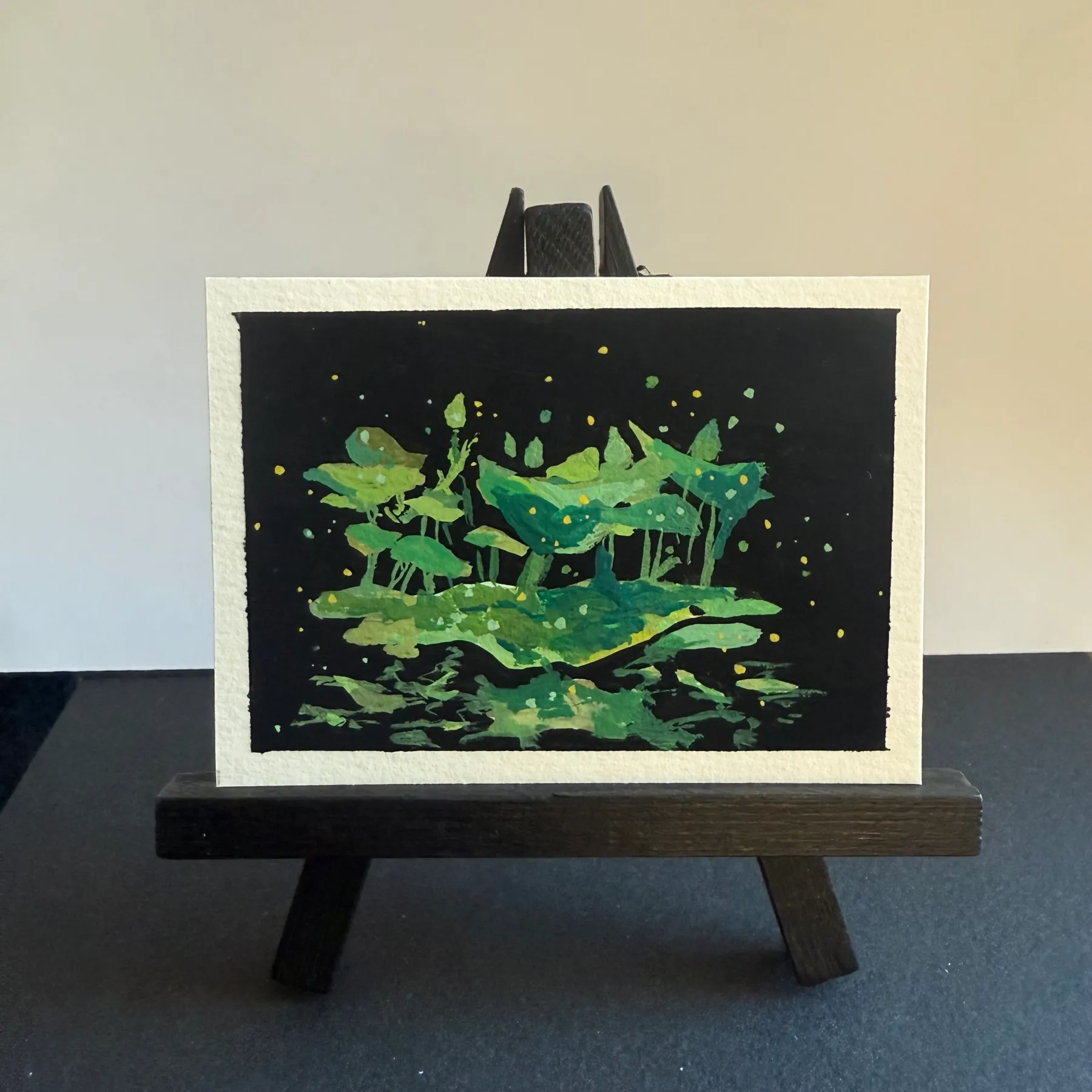 reflecting pond aceo art card