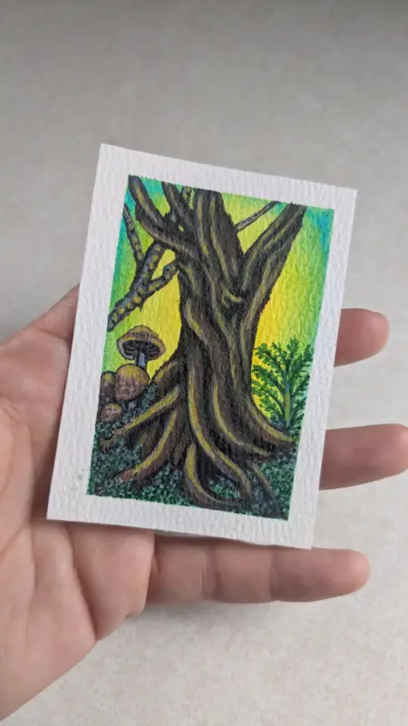 RAD-iant Forest aceo art card
