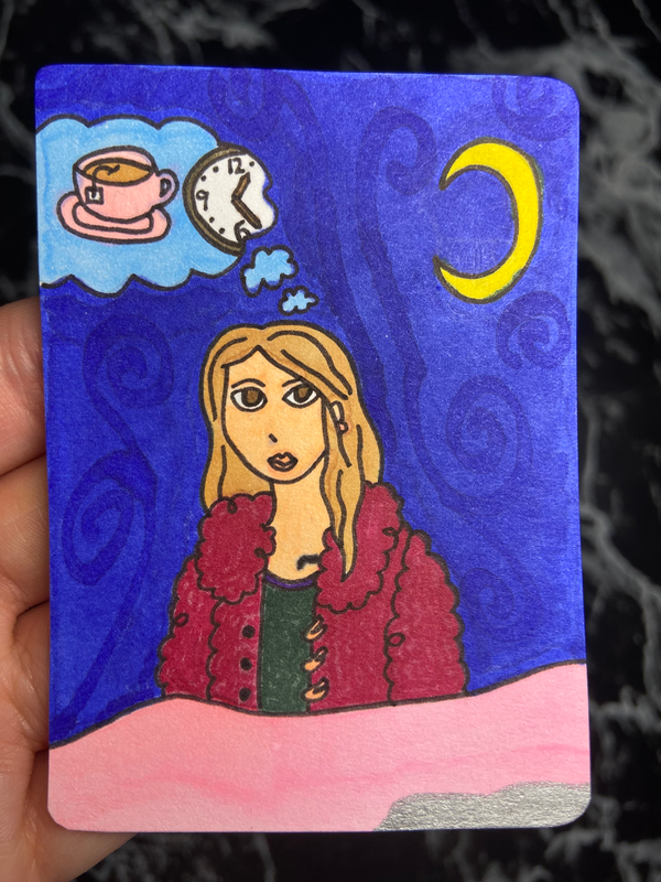 After Work aceo art card