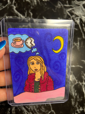 After Work aceo art card thumbnail 2