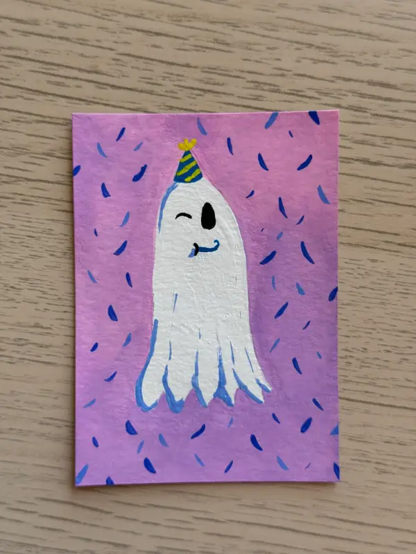 The Surprise aceo art card