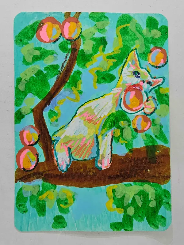 Fruit Thief aceo art card