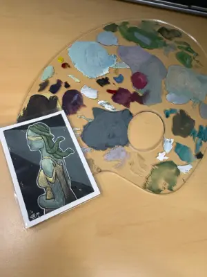 Medusa aceo art card thumbnail 2