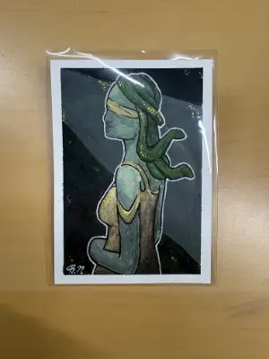 Medusa aceo art card thumbnail 1