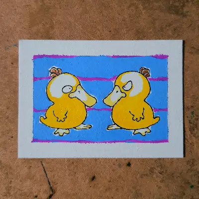 It Ends Now aceo art card thumbnail 1