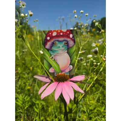 Frog Marley - Original ACEO aceo art card thumbnail 2