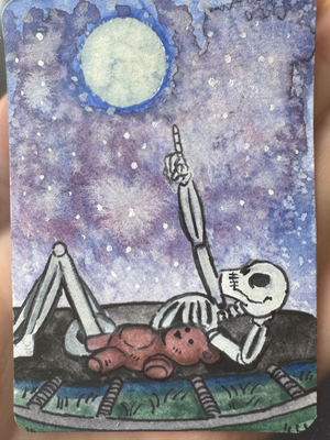 Stargazer aceo art card thumbnail 1