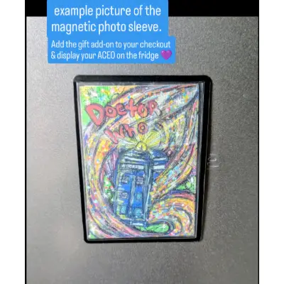 TIMEY WIMEY TARDIS aceo art card thumbnail 4
