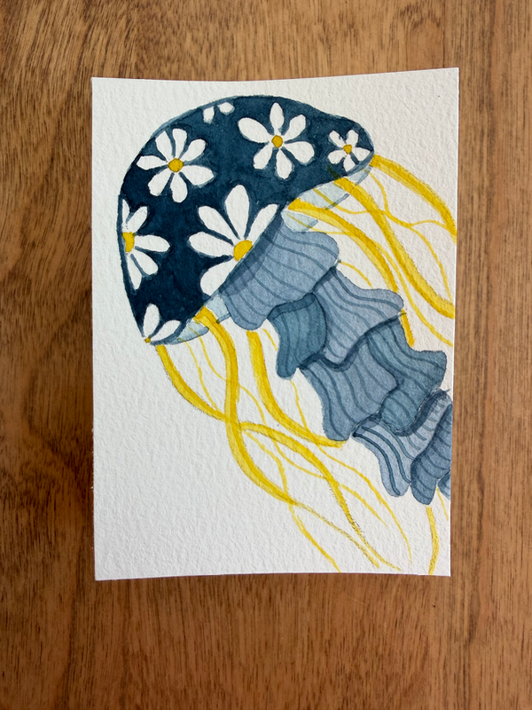 All Daisies aceo art card