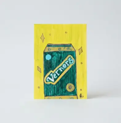 "Vernors" The Cure All ACEO Mini Art aceo art card thumbnail 2