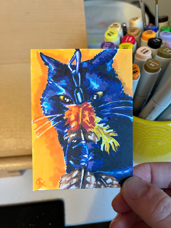 I’ve Got You Now aceo art card