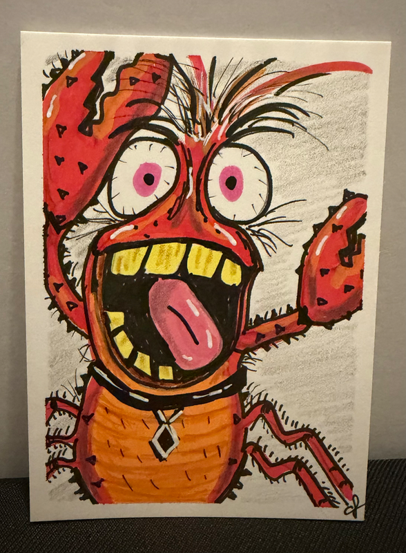 Cooky Crawfish aceo art card