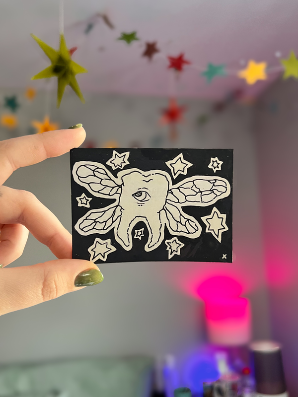 Tooth Fairy aceo art card