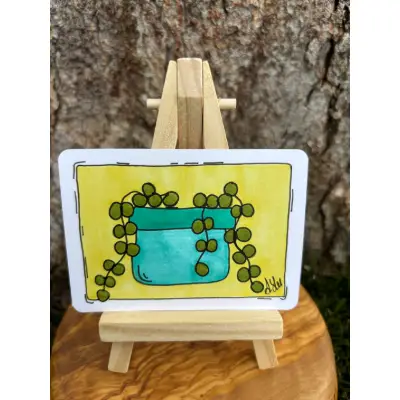 Pam the Pearls aceo art card thumbnail 2
