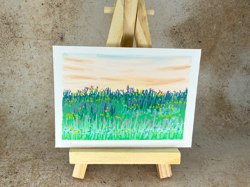Meadow aceo art card