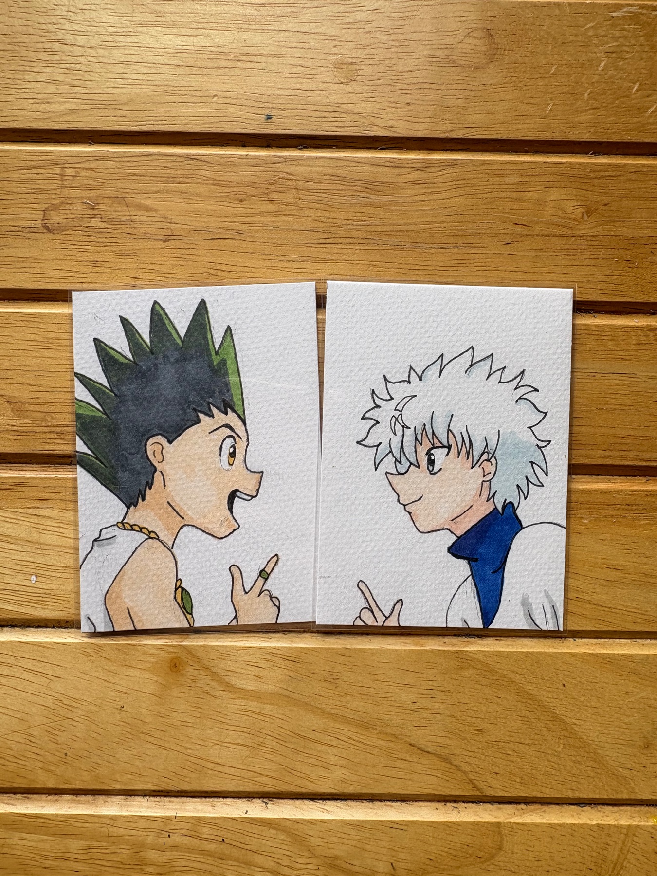 Gon and killua aceo art card