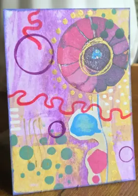 Color Pulse Mini Collage Bundle aceo art card thumbnail 4