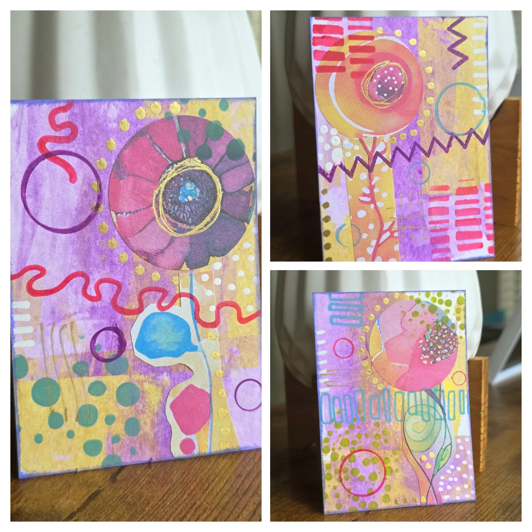 Color Pulse Mini Collage Bundle aceo art card